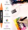 Fabric Markers Permanent for Clothes, 20 Colors Dual Tip with Fine and Chisel Tips Paint Pens for Clothing Canvas Tote Bags T-Shirt and Shoes, Non Toxic Ink for Kids and Adults